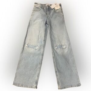 Girl’s Abercrombie kids high rise wide leg Jean size 7/8 long